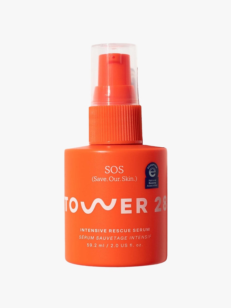 Tower 28 SOS Intensive Redness Relief Serum in spray bottle, no packaging