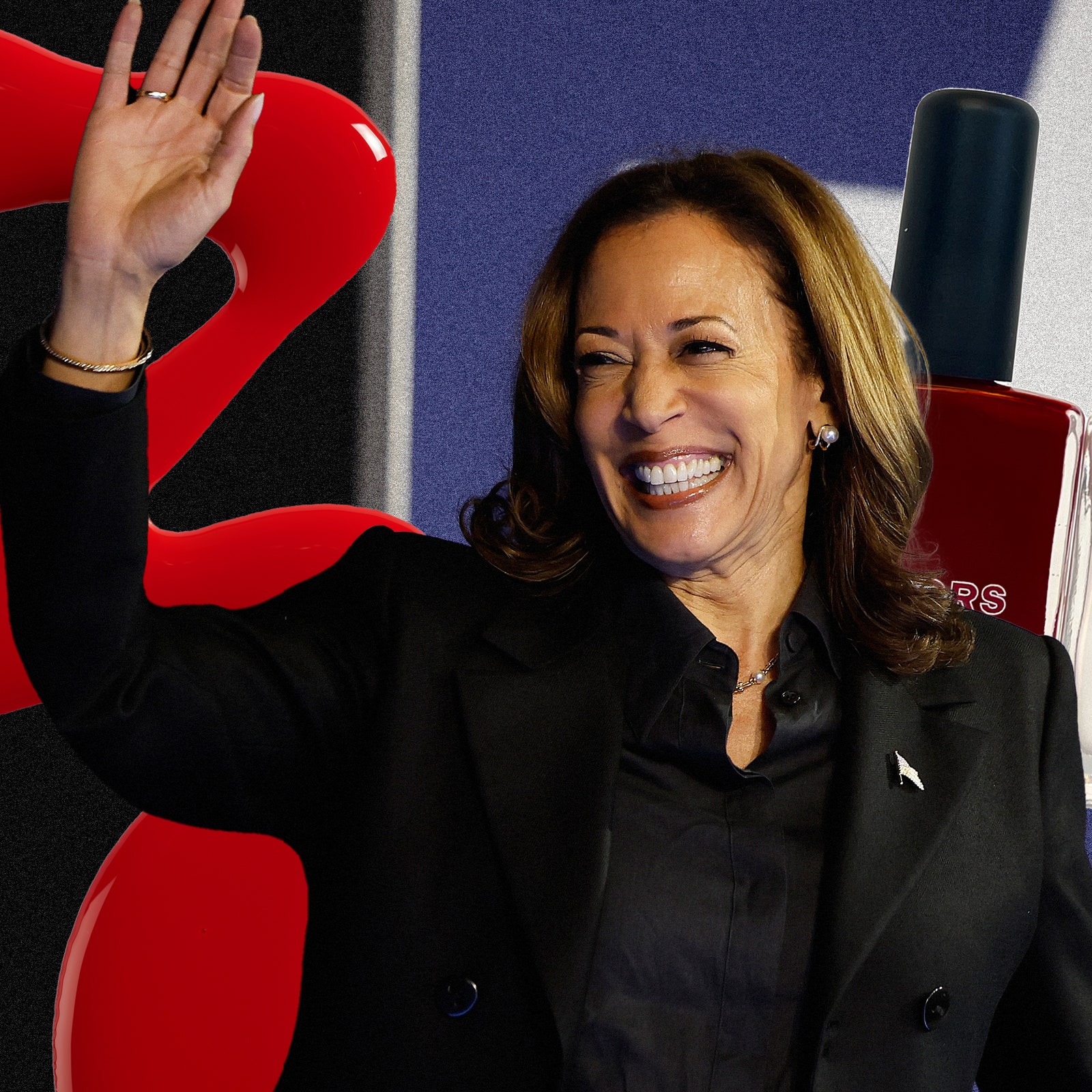 What's the Deal With These Kamala Harris-Themed Nail Polishes?