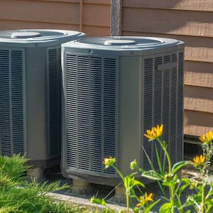 Air conditioning units outside an apartment