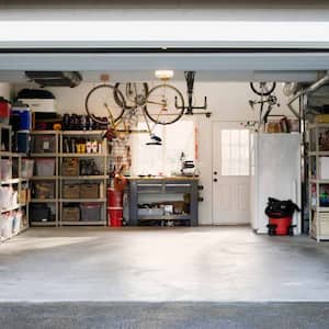 An open garage