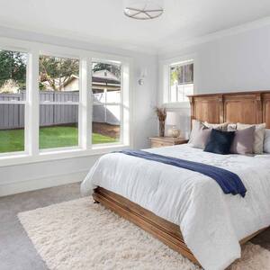 Bedroom in new luxury home