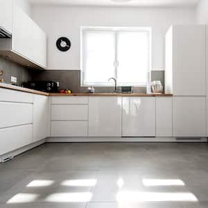 Flooring in a modern minimalist kitchen
