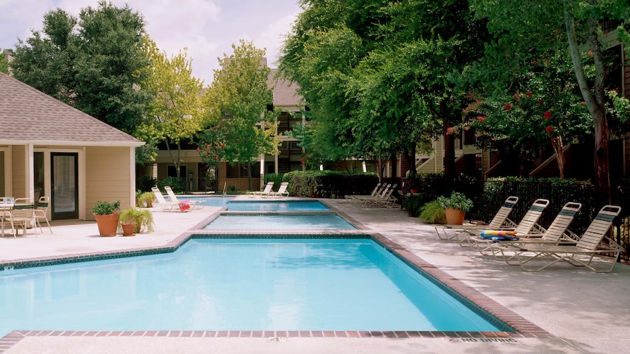 Large in-ground swimming pool