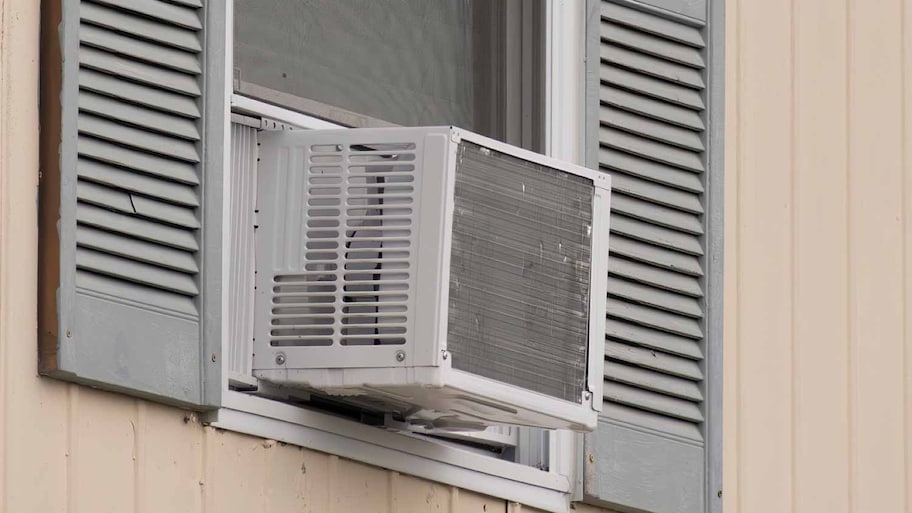 Old window air conditioner