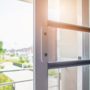 An open screen door