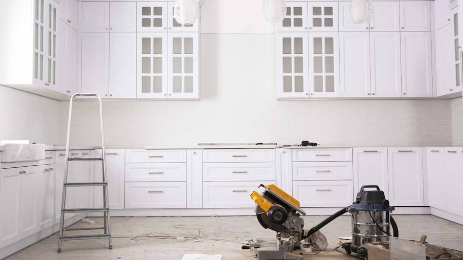 Renovated kitchen interior