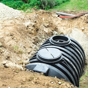 New septic tank installation