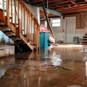 flooded basement in home