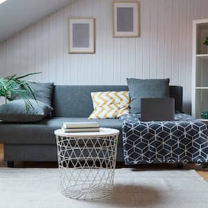 An attic turned into a living room