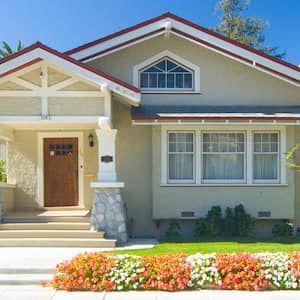 A bungalow style house