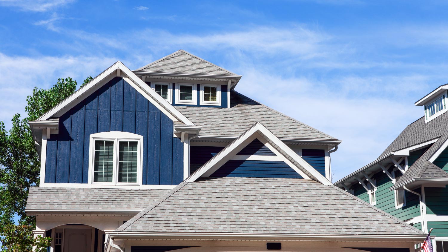 Close up of a roof house