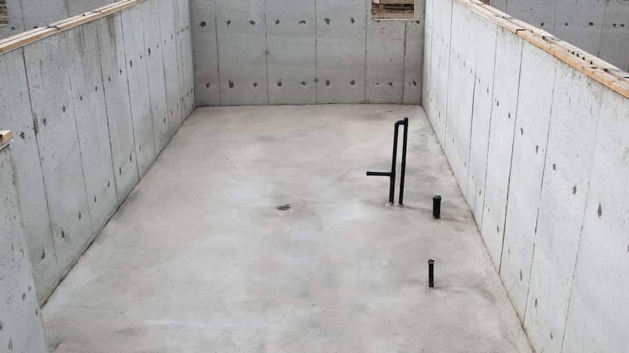 concrete basement foundation