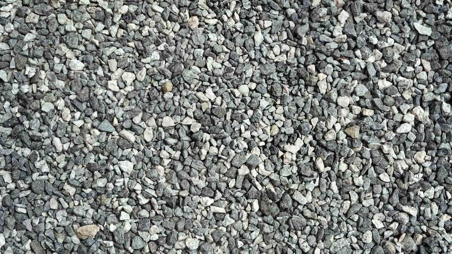 close up crushed gravel