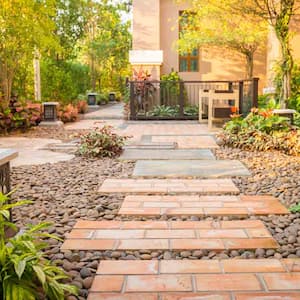 decorative brick walkway