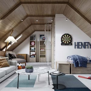 Teenager's bedroom in a finished attic