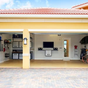 Interior of organized garage