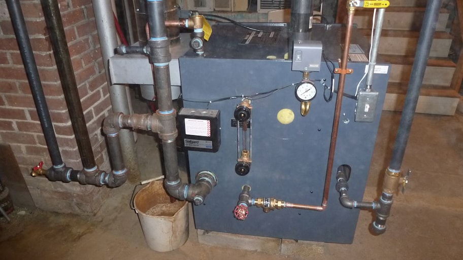 residential boiler heating system