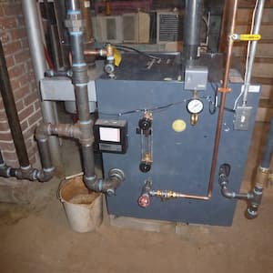 residential boiler heating system