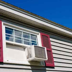 A house with a window AC