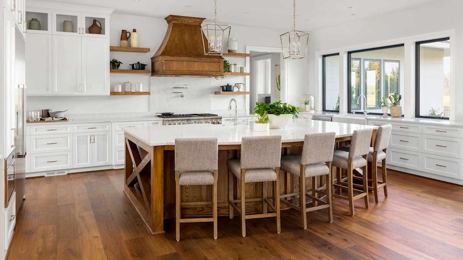 kitchen with hardwood floor