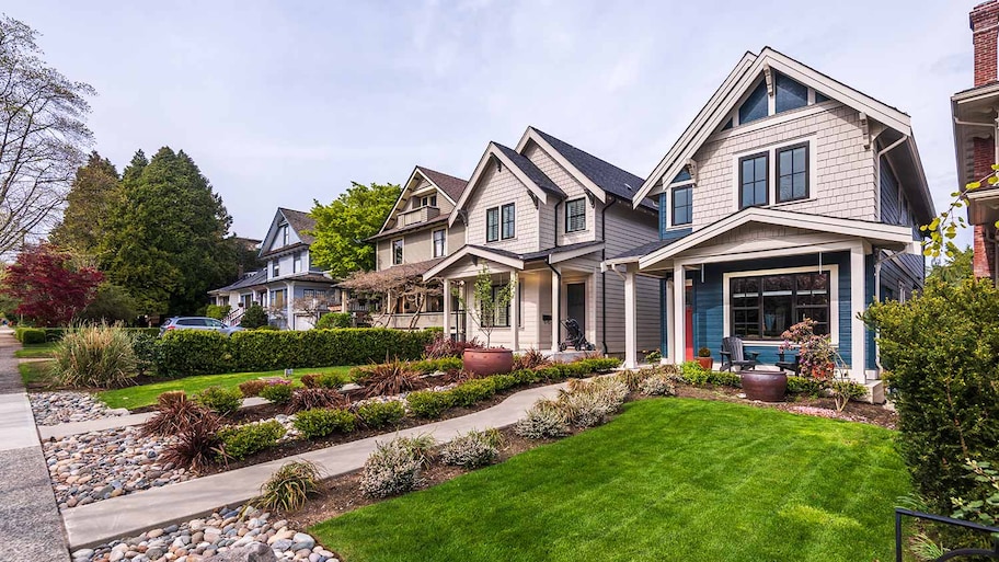 Nicely landscaped yards