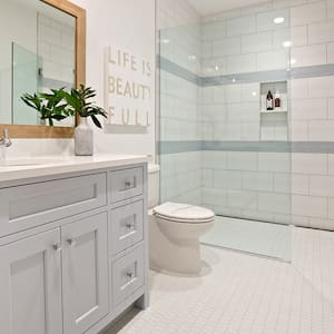 Sleek neutral design bathroom