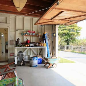 An open garage