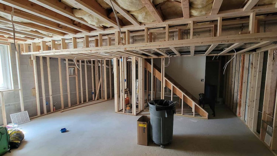 remodeling basement in home