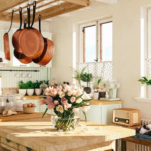 A retro kitchen in a cottage