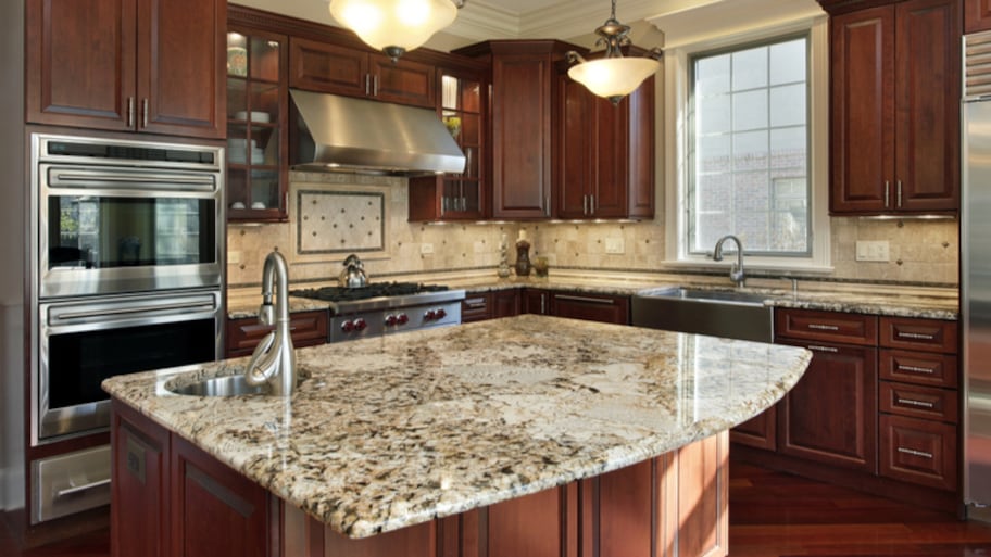 Half circle kitchen island