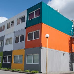 Shipping containers used as houses