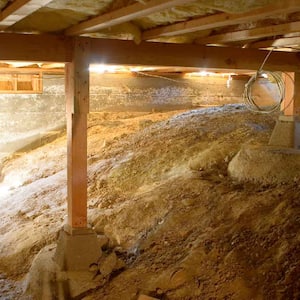 A typical crawl space