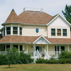 large yellow victorian house