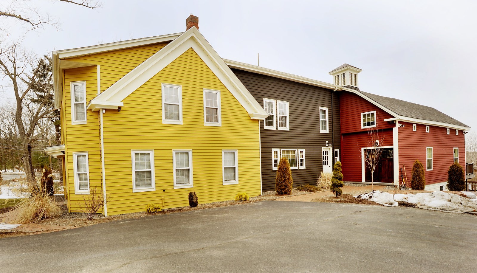 A couple renovated the barn of this restored 1800's farmhouse in Westbrook and turned it into a kitchen.