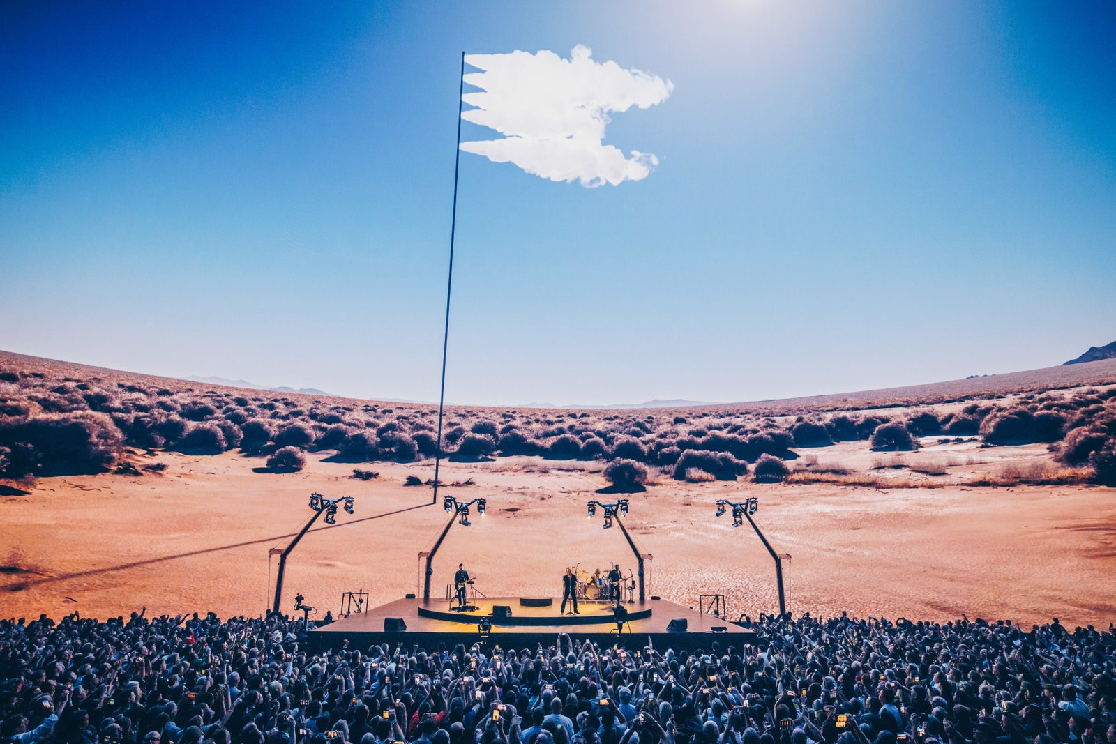 Another scene during the U2 performance