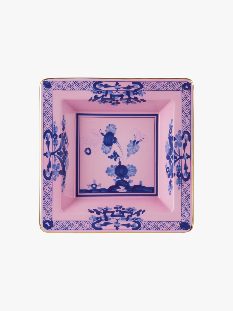 Ginori 1735 Pink Oriente Italiano Square Change Tray