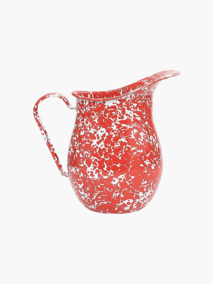 Crow Canyon Marble Splatter Enamel Serving Pitcher