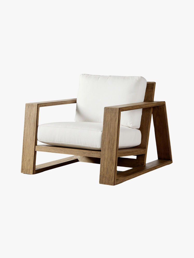 Canyon Outdoor Teak Lounge Chair