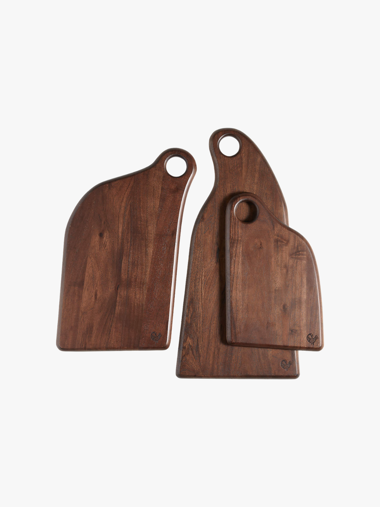 Twa Dark Acacia Wood Stackable Cutting Boards by Eric Adjepong