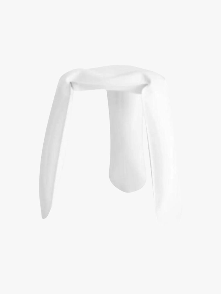 White Mini Plopp Stool by Zieta