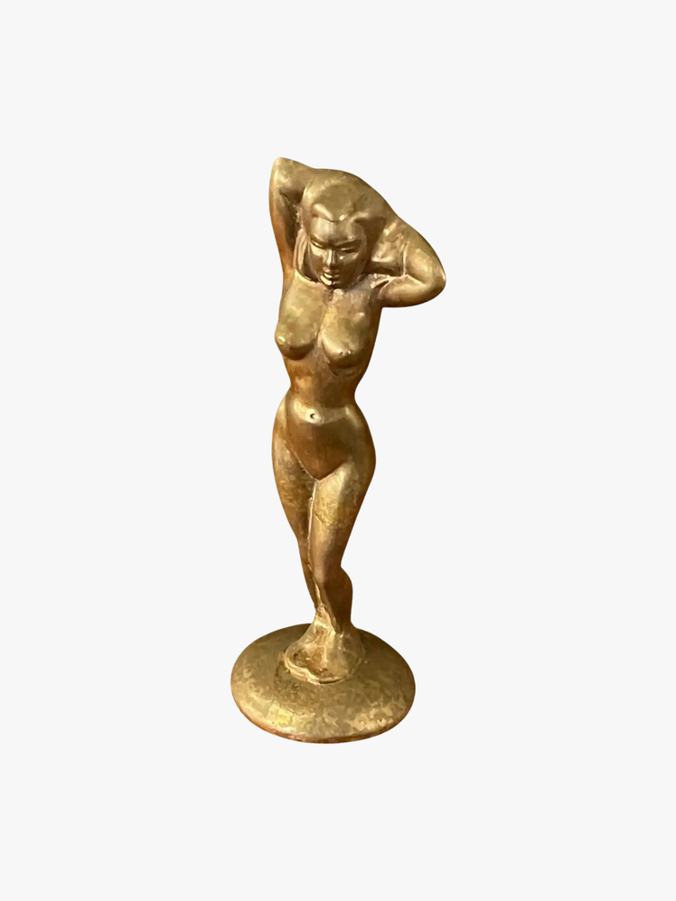 Brass Art Deco Nude Woman Bottle Opener