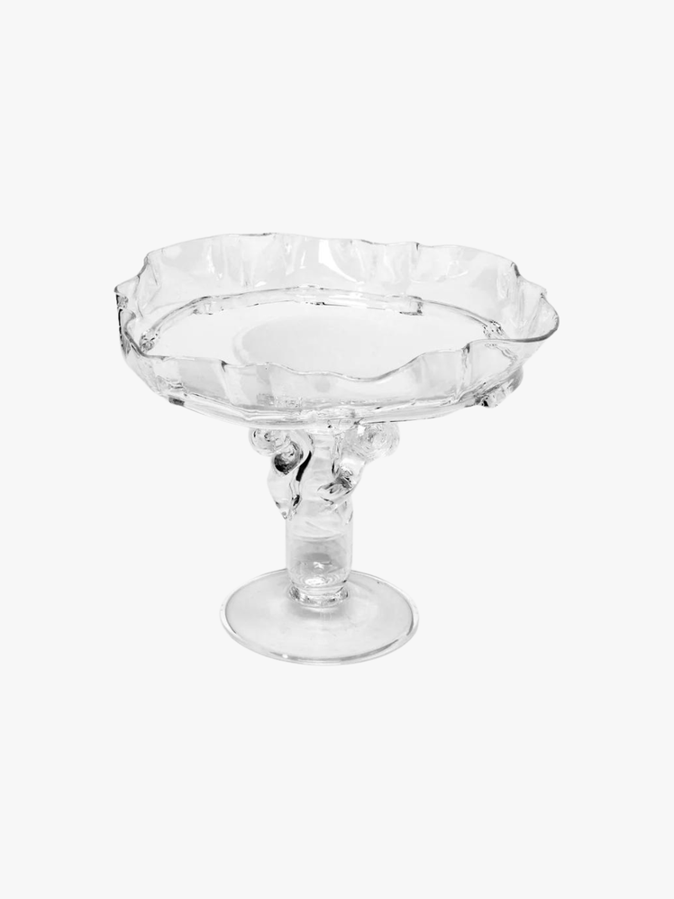 Alexander Kirkeby HandBlown Crystal Footed Fruit Bowl