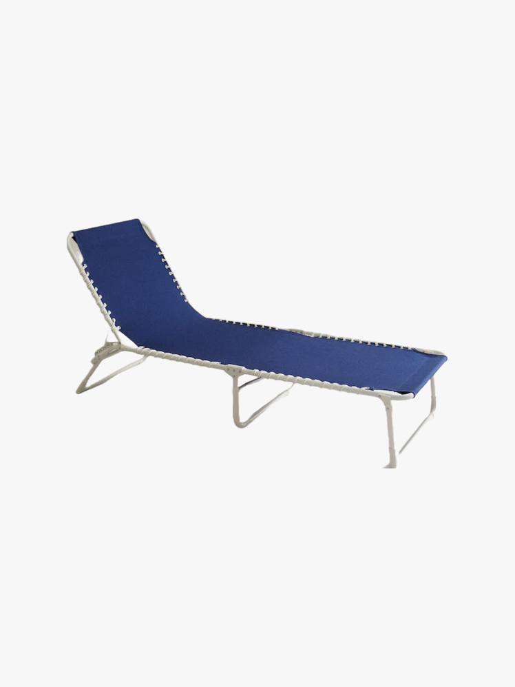 Foldable Canvas Outdoor Lounger chair.