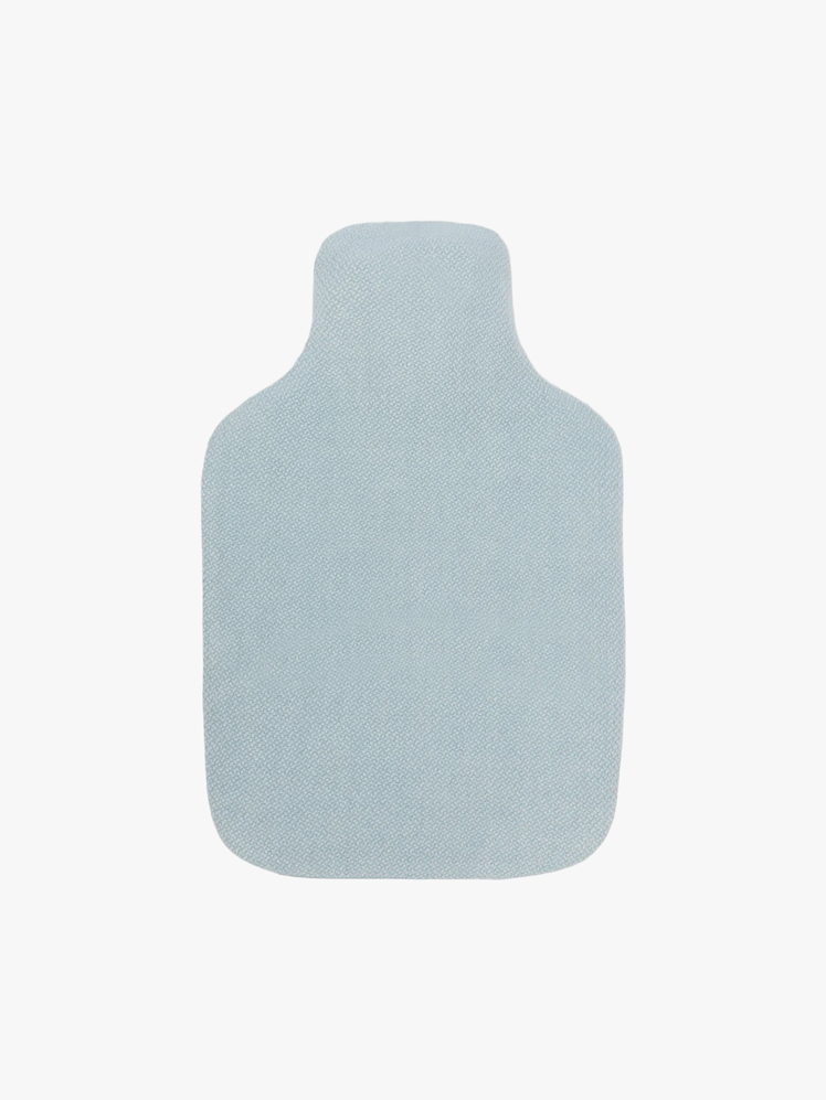 Pale blue Cashmere and Silk Hot Water Bottle.