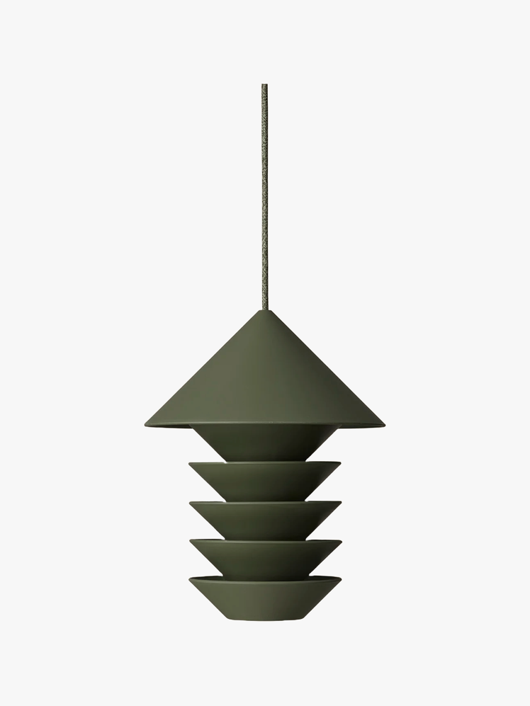 Bird Feeder with statement zig zag silhouette.