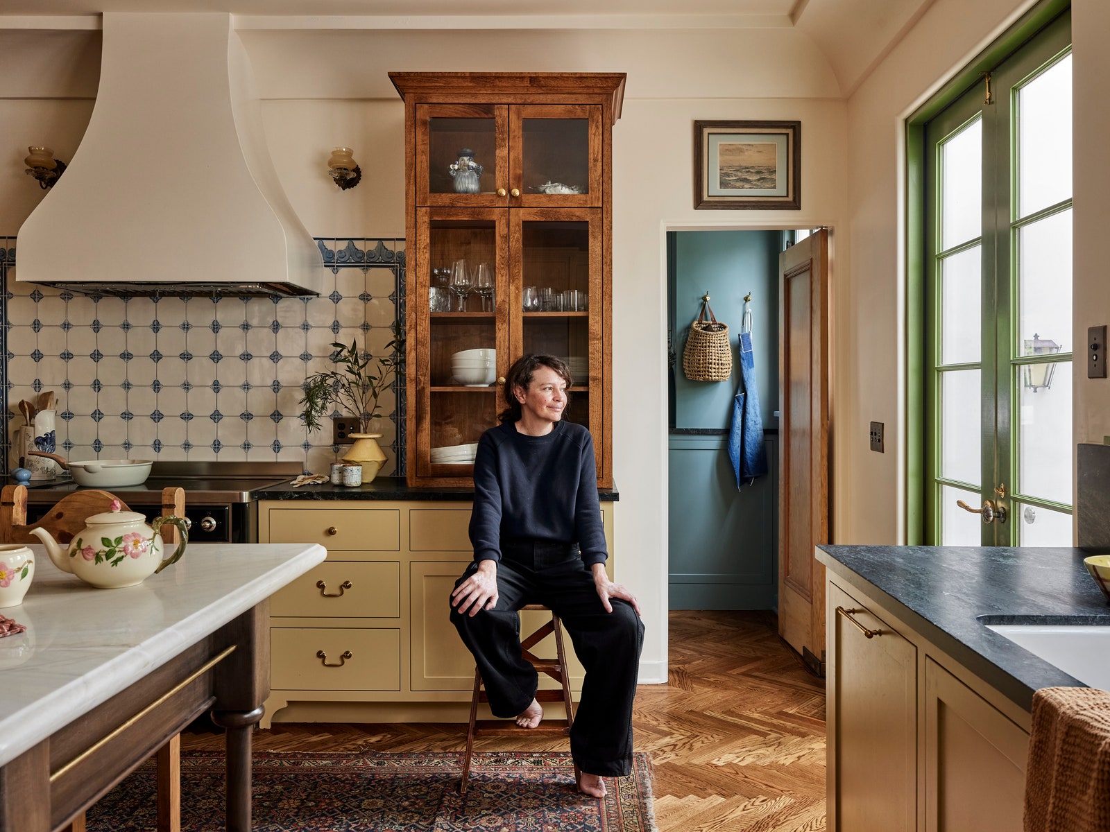 The Kitchen in This LA Spanish Colonial Has a Collected European Look