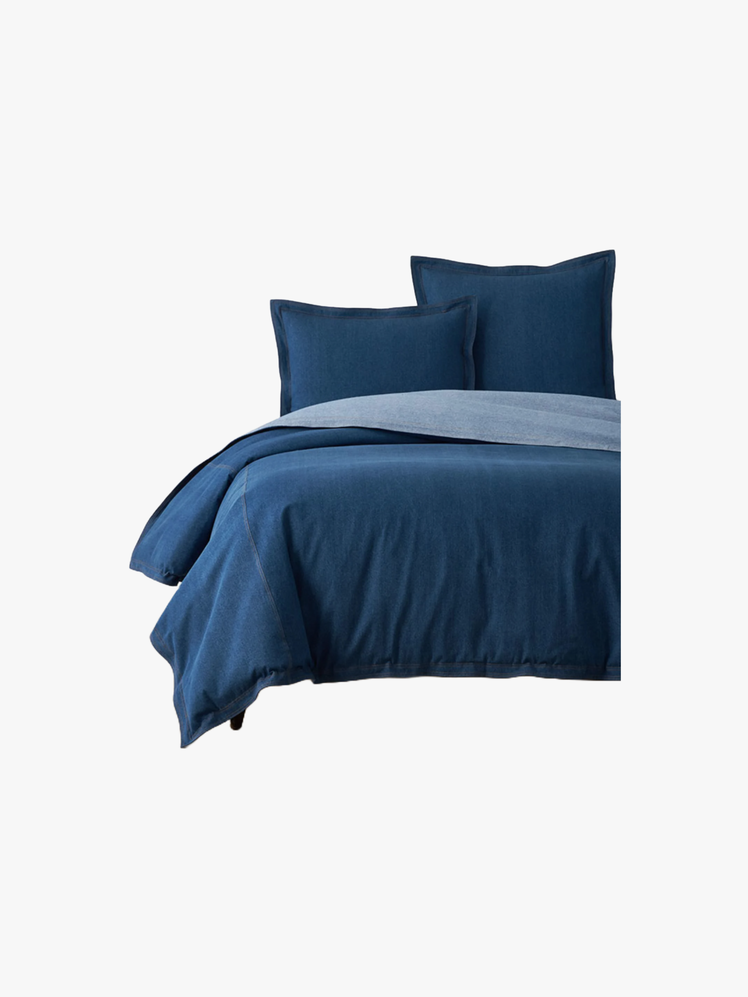 Washed Denim Duvet Cover.