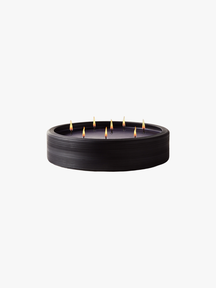 Black Spiral 8Wick Candle 11.5