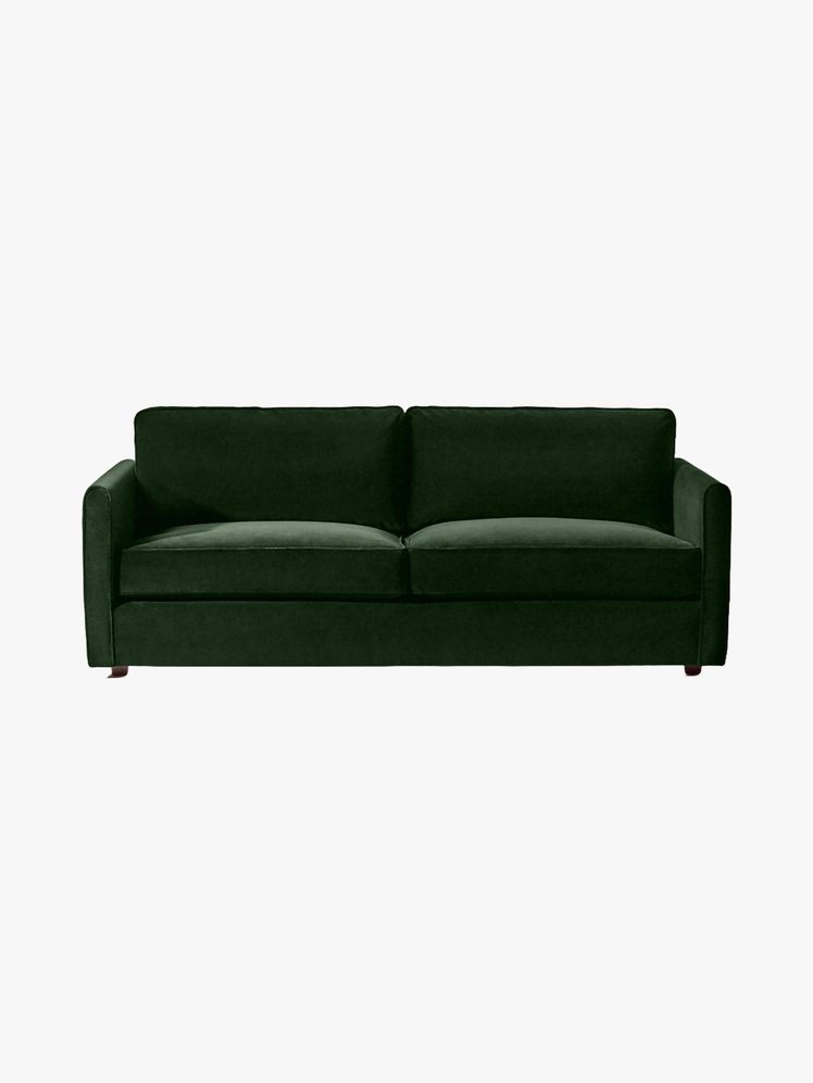 78 Green Velvet Apartment Sofa