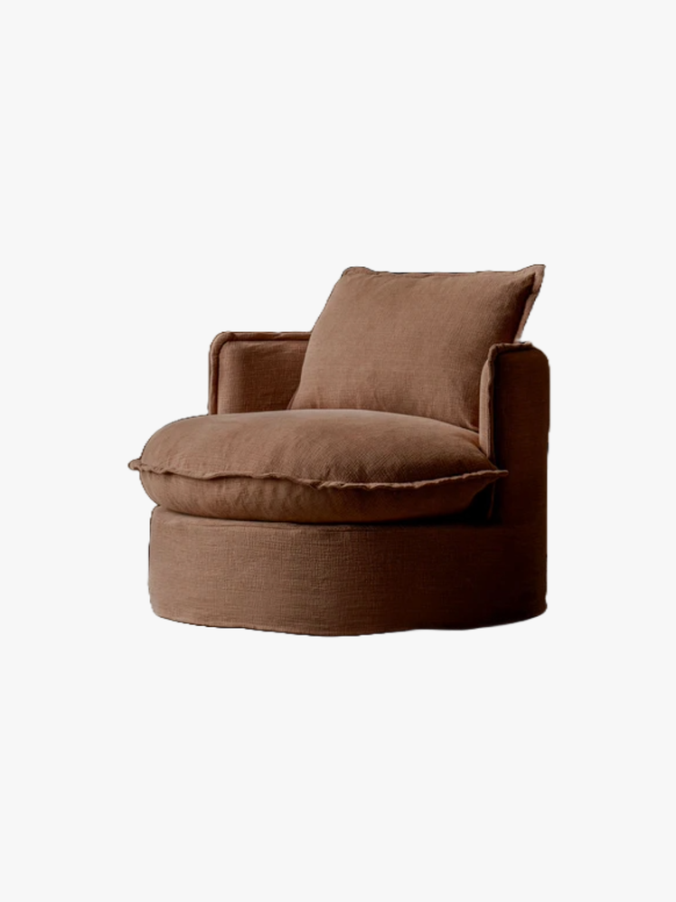 Round shivel chair.